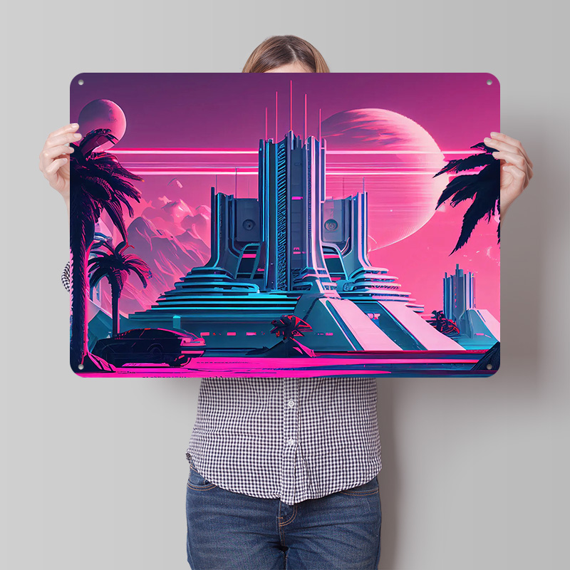 Retro Gaming Vibe - Vaporwave Retro Vibes 9 Poster Logam