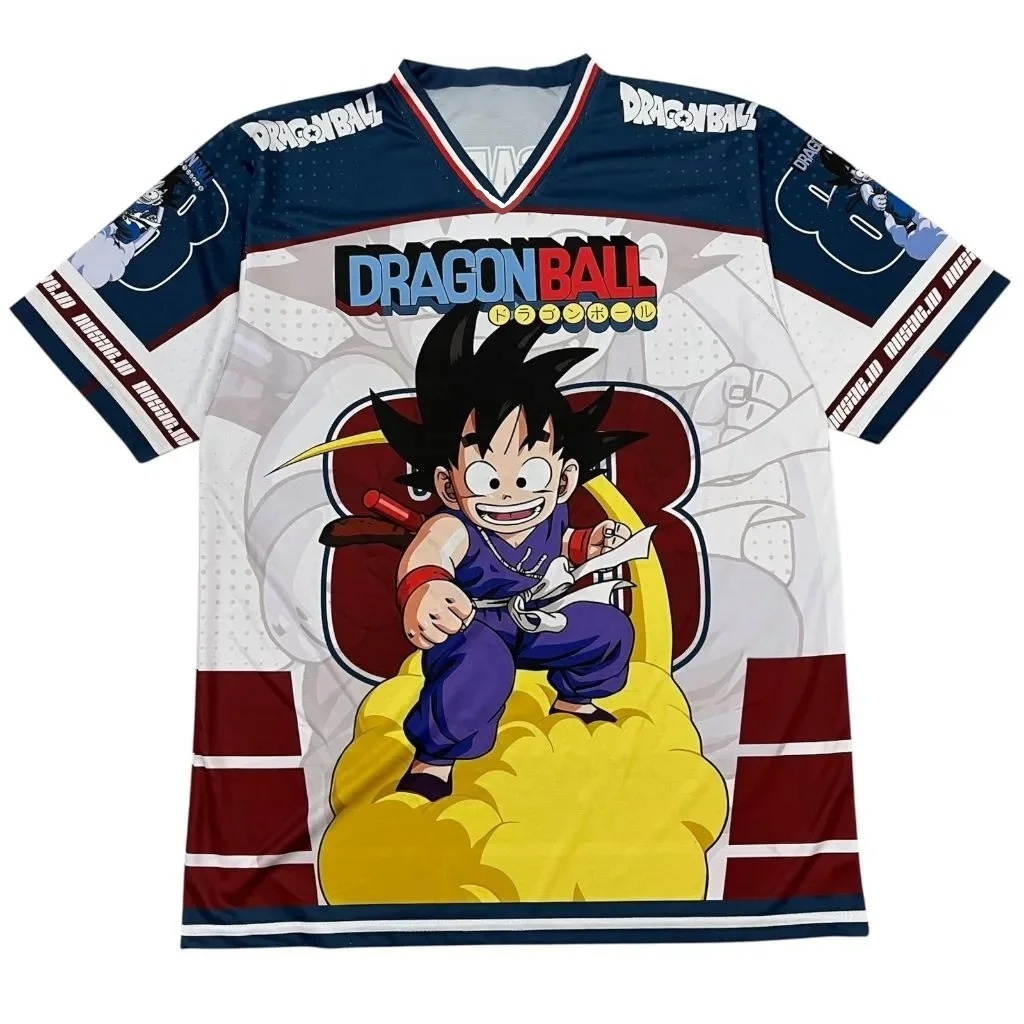 Retro Gaming Jersey - Jersey V-Neck Gaming Retro Dragon Ball