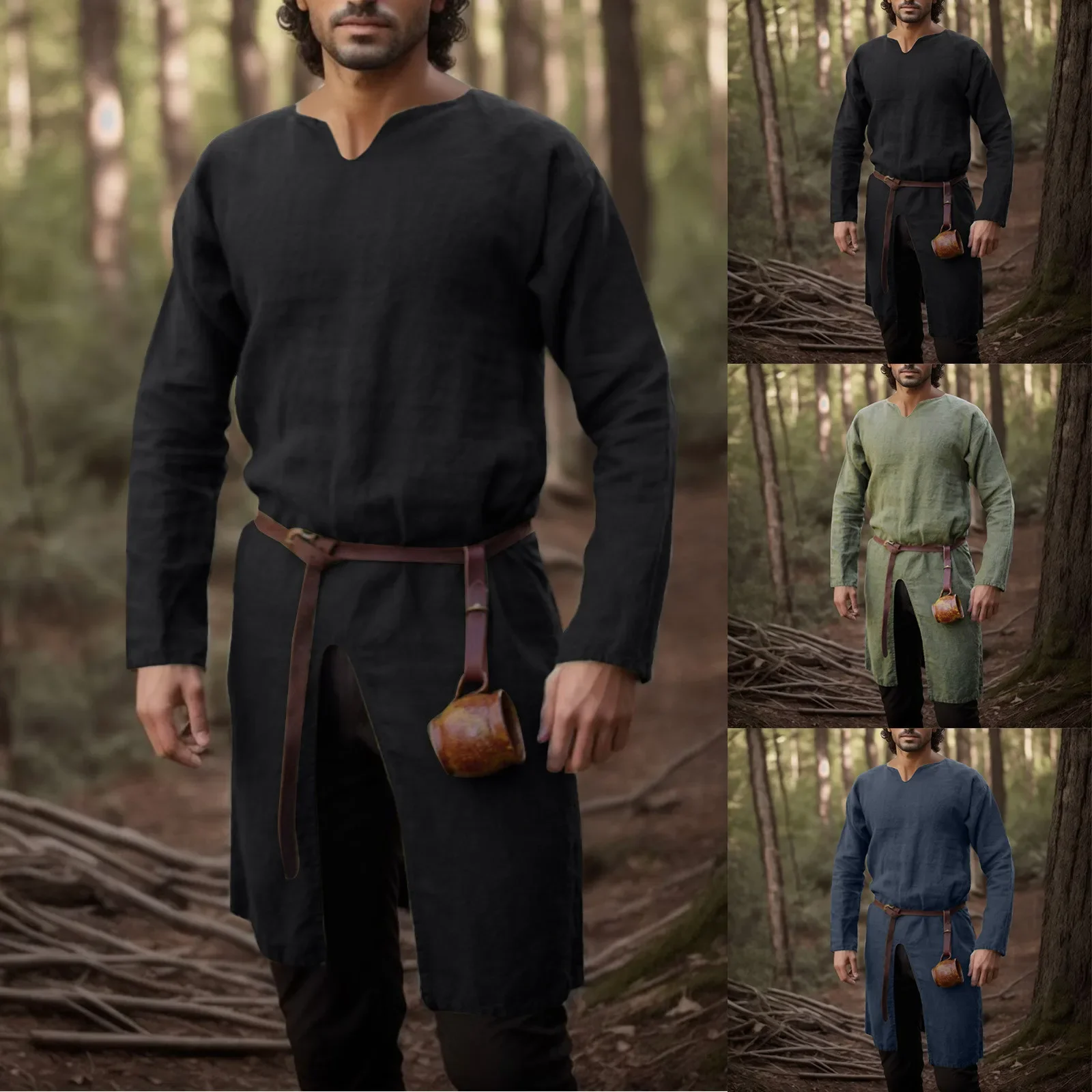 Retro Gaming Jacket - Kemeja Retro Renaisans Abad Pertengahan Atasan
