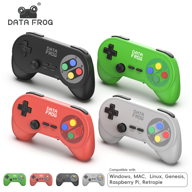 Retro Gaming Realm - Data Frog PC07 Pengontrol Game Nirkabel