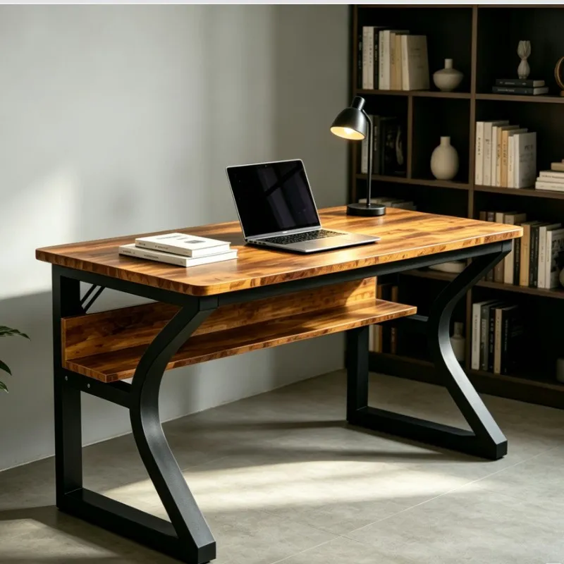 Retro Gaming Desk - Meja Komputer Besi Tempa Retro Gaya