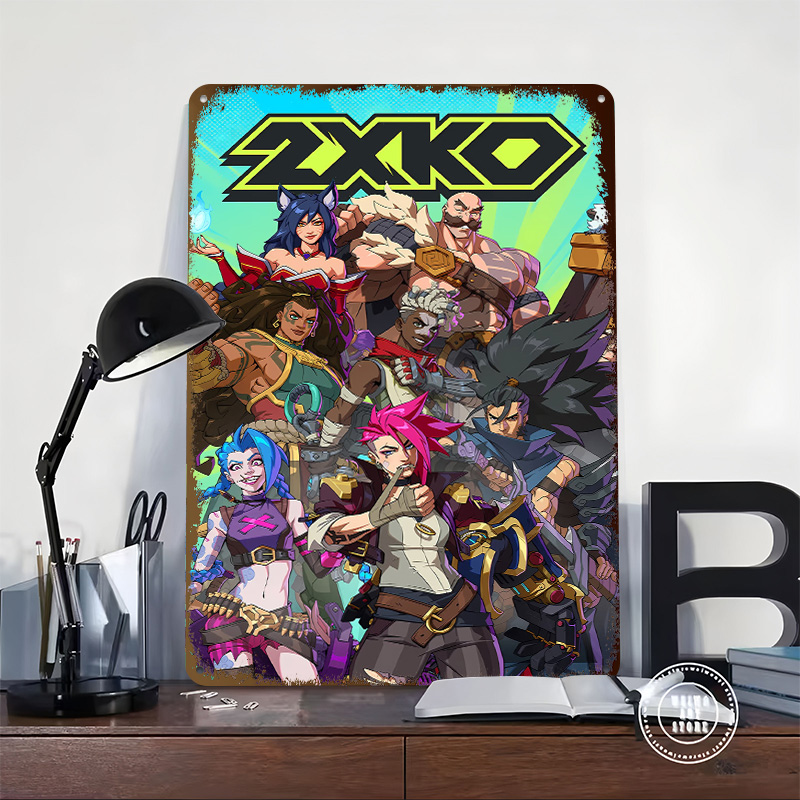 Poster Tinplate Seni Game Figh - Retro Poster Gaming ulasan dan harga
