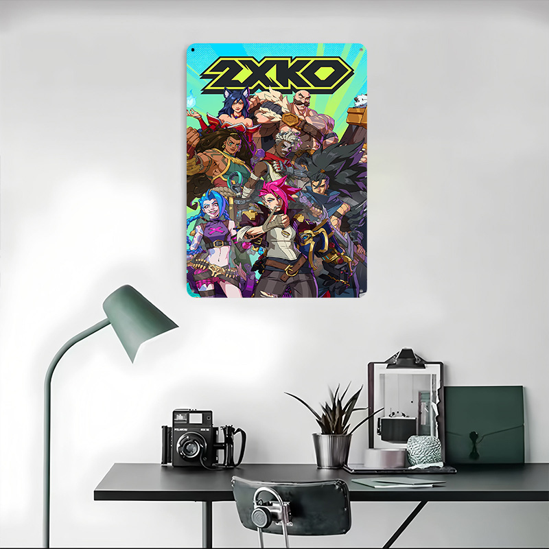 Poster Tinplate Seni Game Figh - Retro Poster Gaming ulasan dan harga