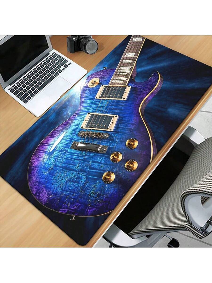 Alas Mouse Desain Gitar Biru R - Retro Gaming Desk ulasan dan harga