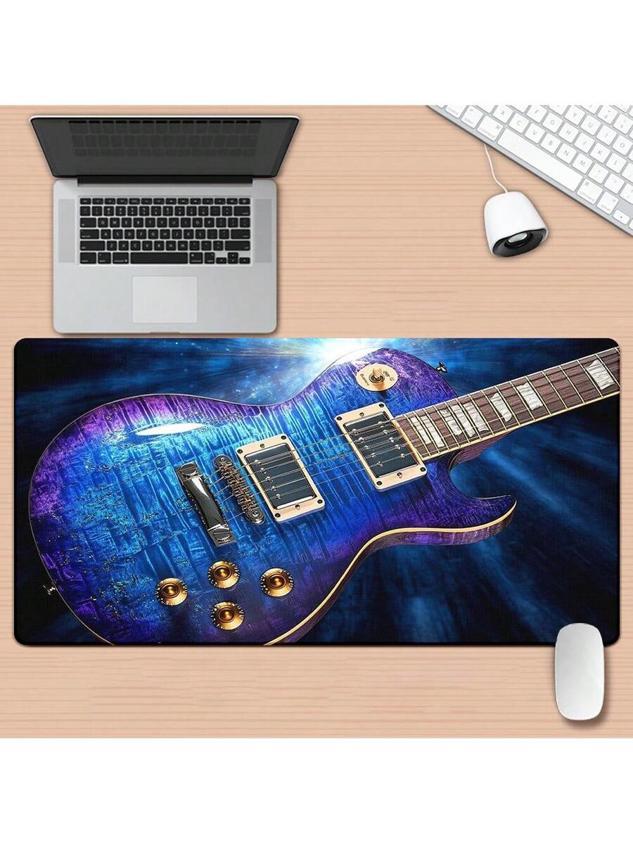 Alas Mouse Desain Gitar Biru R - Retro Gaming Desk ulasan dan harga