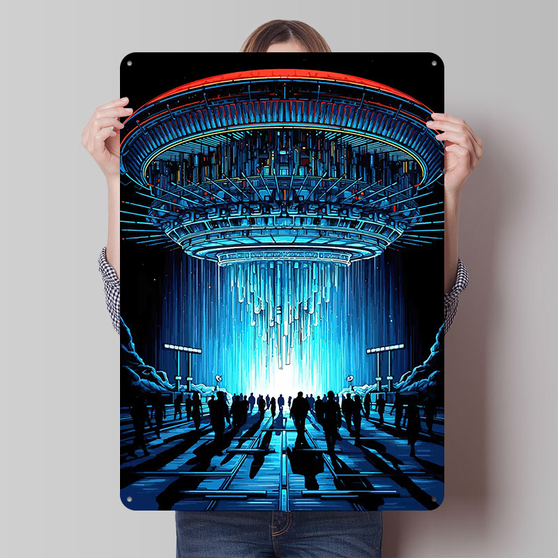 Poster Logam Tema Close Encoun - Retro Poster Gaming ulasan dan harga