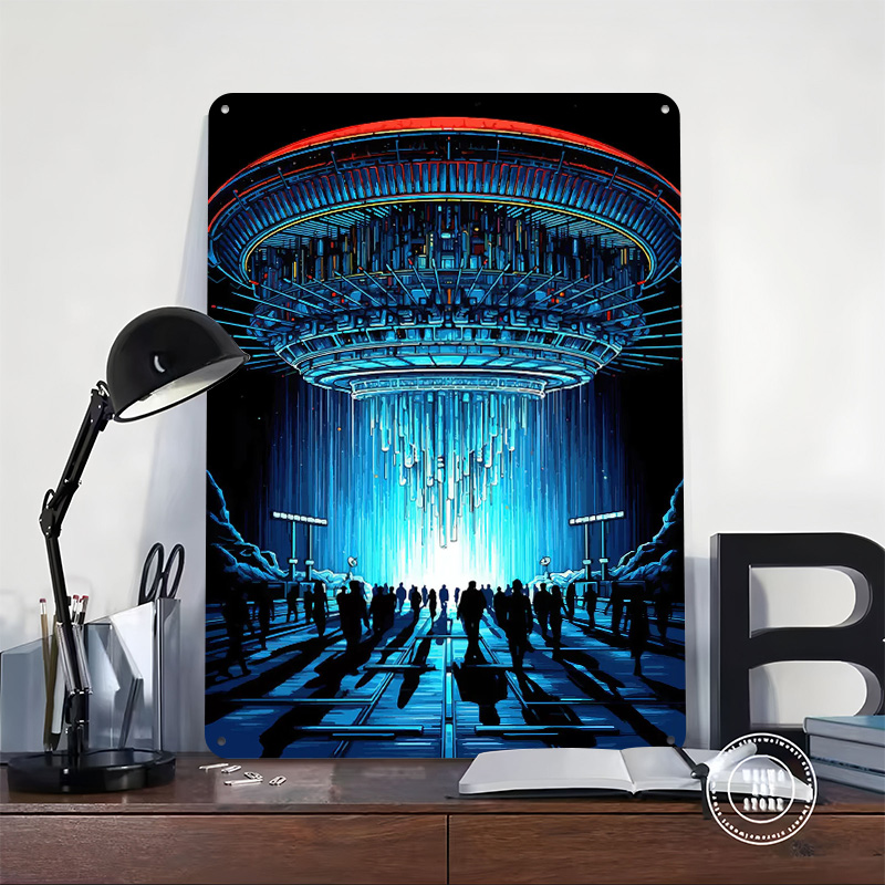 Poster Logam Tema Close Encoun - Retro Poster Gaming ulasan dan harga