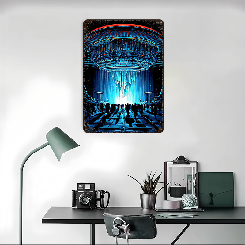 Poster Logam Tema Close Encoun - Retro Poster Gaming ulasan dan harga