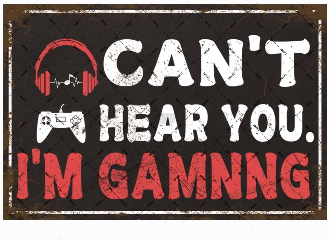 EMOHAT Game Room Metal Tin Sig - Retro Poster Gaming ulasan dan harga