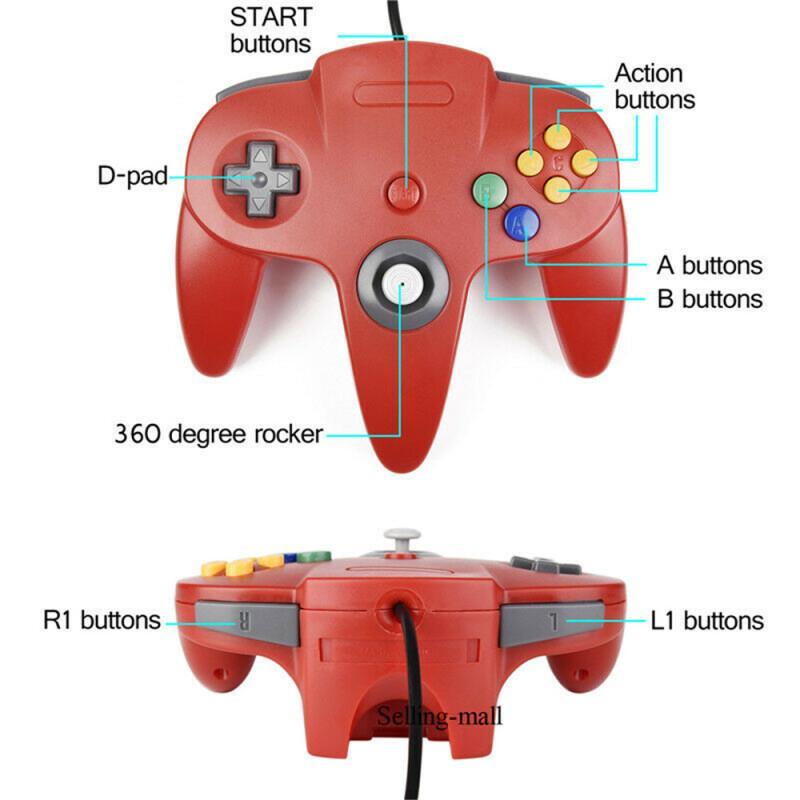 N64 kontroler klasik berkabel  - Nes Controller Usb ulasan dan harga