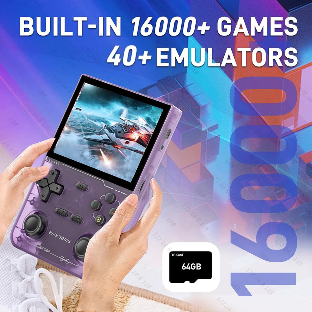Layar IPS 3,5 Inci K36 Pemain  - Retro Gaming Handheld Console ulasan dan harga