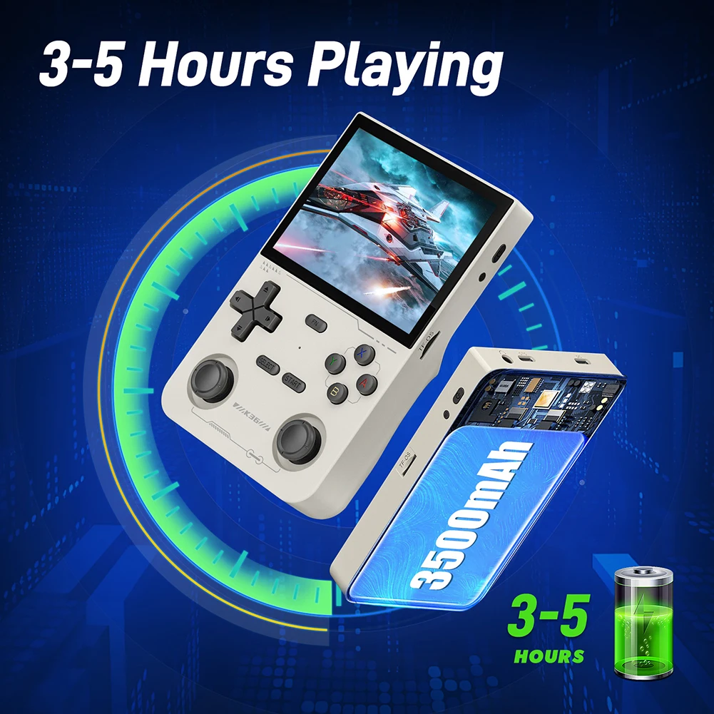 Layar IPS 3,5 Inci K36 Pemain  - Retro Gaming Handheld Console ulasan dan harga