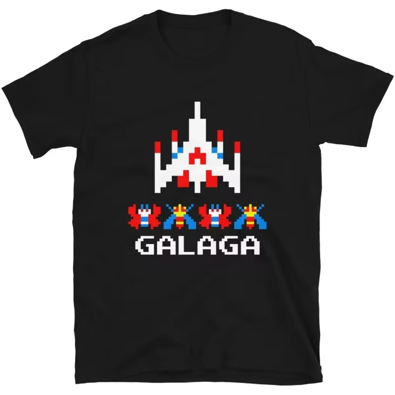 Kaos Pria Katun Motif Galaga R - Retro Gaming Gifts For Men ulasan dan harga
