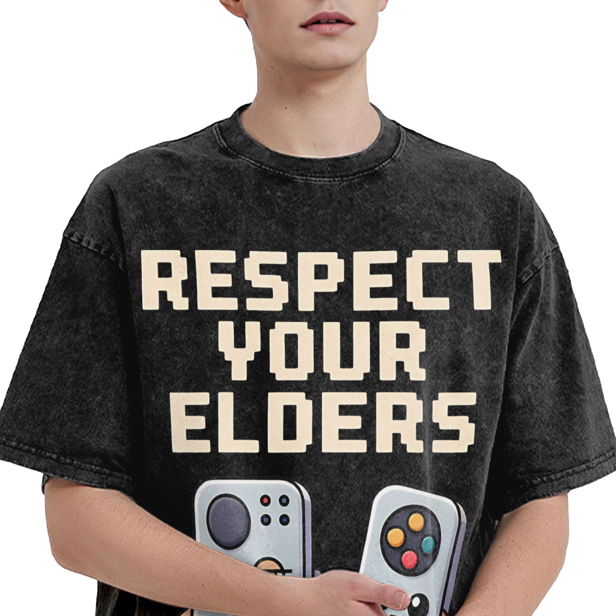 Hormati Orang Tua Anda, Kaos R - Retro Gaming Gift Ideas ulasan dan harga